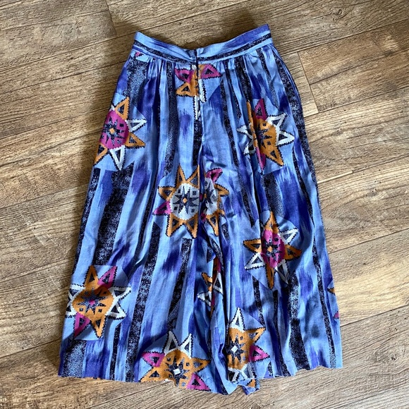 In GroupLTD Vintage wide leg trouser culotte pants - Picture 4 of 7